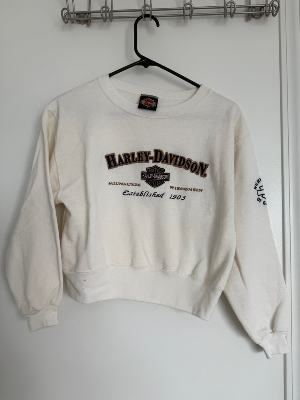Harley-Davidson Vintage Women's Cream Logo Sweatshirt